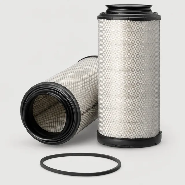 Kaltreo KT-AF5097 air filter, replaces Fleetguard AF4195 — cross-references RS5288, RS5288XP, DBA5296